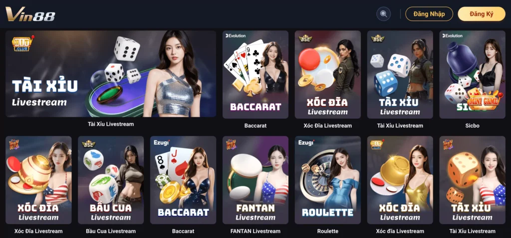 Vin88 - Sân Chơi Giải Trí Trực Tuyến Đẳng Cấp Hàng Đầu 2024 Sòng bài trực tuyến được đầu tư vô cùng chuyên nghiệp