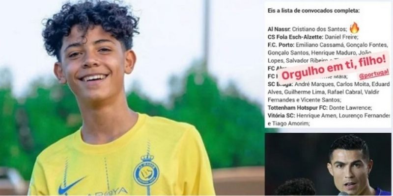 Ronaldo Jr chuẩn bị lên tuyển Bồ Đào Nha: Hổ phụ sinh hổ tử Ronaldo JR có lần đầu tiên được triệu tập lên tuyển U15 Bồ Đào Nha