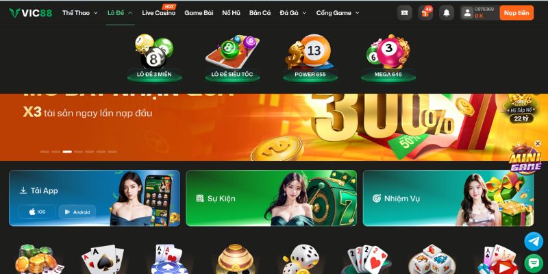 VIC88 – Nhà Cái Uy Tín Số 1 Với Tốc Độ Nạp/Rút Chỉ 20 Giây Khám phá thông tin về sảnh xổ số tại VIC88